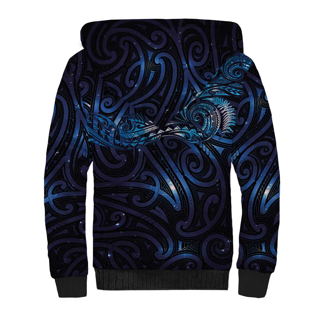 New Zealand New Year-Matariki Sherpa Hoodie Aotearoa Maori Tattoo Galaxy Sky