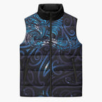 New Zealand New Year-Matariki Sleeveless Puffer Jacket Aotearoa Maori Tattoo Galaxy Sky