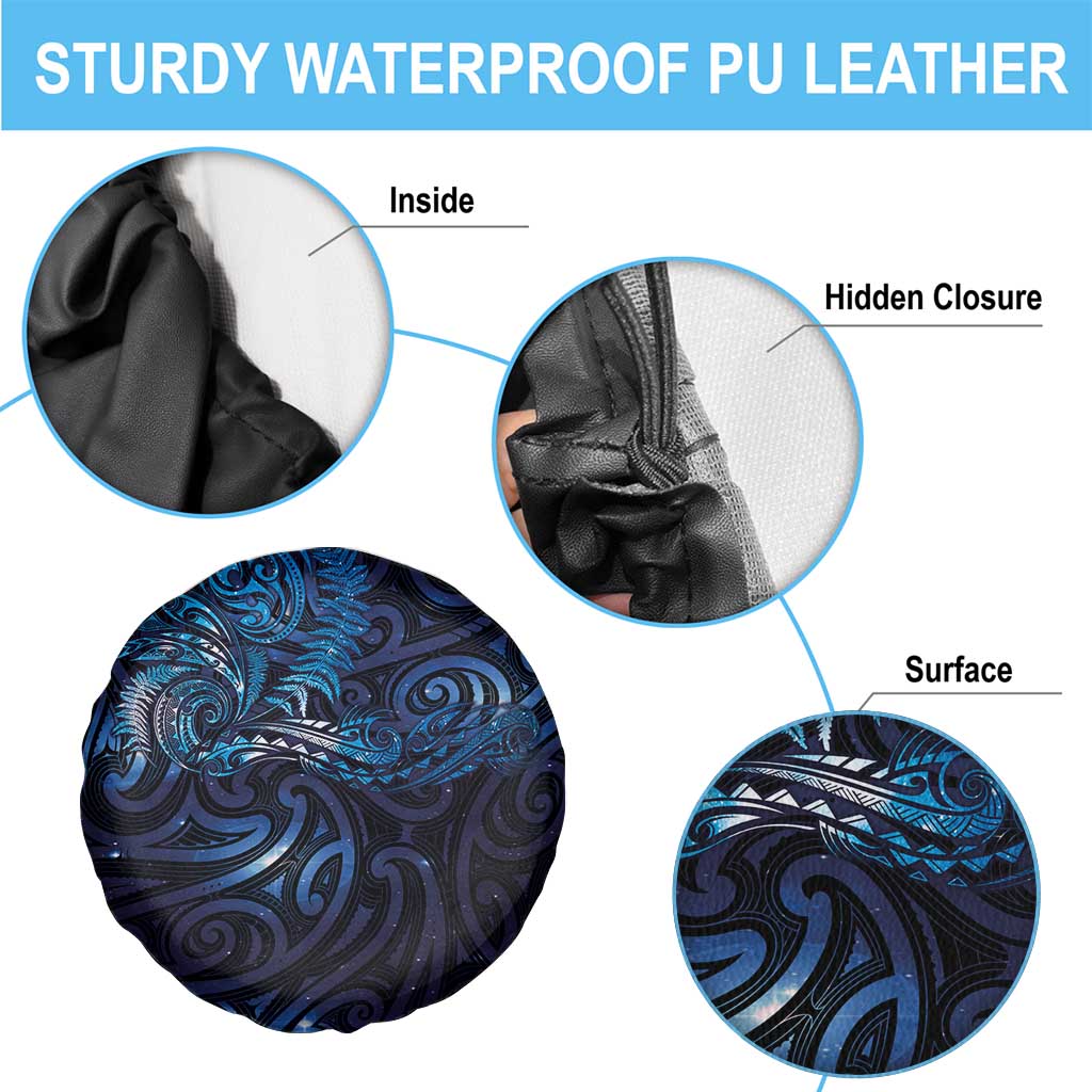 New Zealand New Year-Matariki Spare Tire Cover Aotearoa Maori Tattoo Galaxy Sky