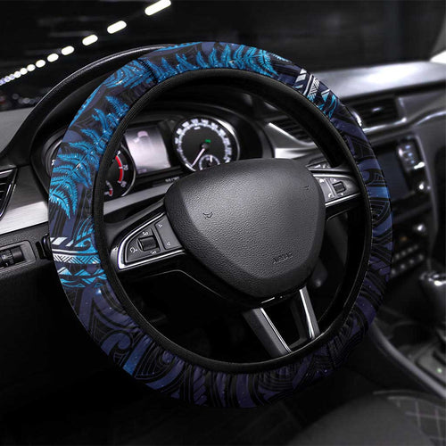 New Zealand New Year-Matariki Steering Wheel Cover Aotearoa Maori Tattoo Galaxy Sky