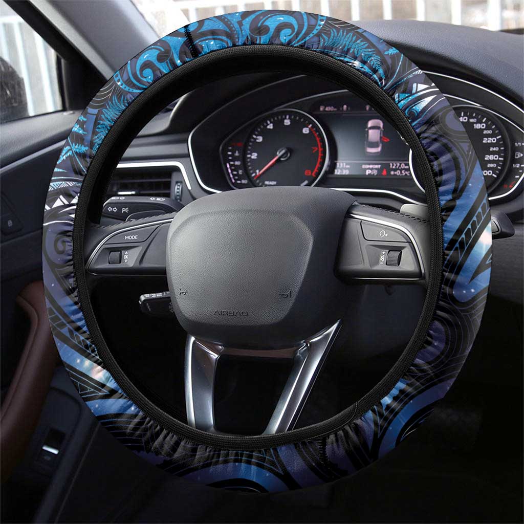 New Zealand New Year-Matariki Steering Wheel Cover Aotearoa Maori Tattoo Galaxy Sky