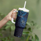 New Zealand New Year-Matariki Tumbler With Handle Aotearoa Maori Tattoo Galaxy Sky