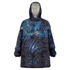 New Zealand New Year-Matariki Wearable Blanket Hoodie Aotearoa Maori Tattoo Galaxy Sky