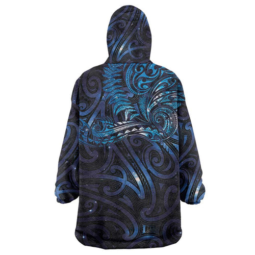 New Zealand New Year-Matariki Wearable Blanket Hoodie Aotearoa Maori Tattoo Galaxy Sky
