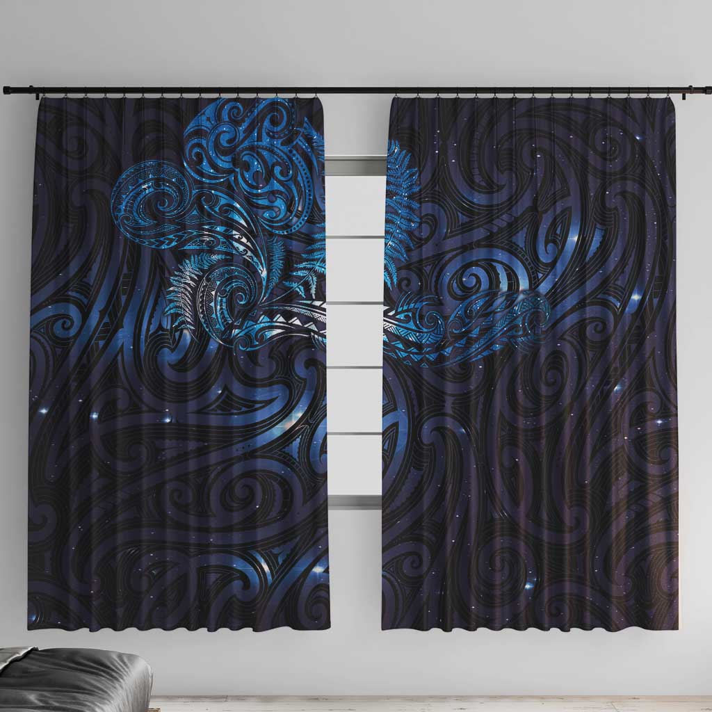 New Zealand New Year-Matariki Window Curtain Aotearoa Maori Tattoo Galaxy Sky