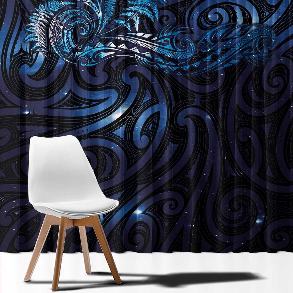 New Zealand New Year-Matariki Window Curtain Aotearoa Maori Tattoo Galaxy Sky