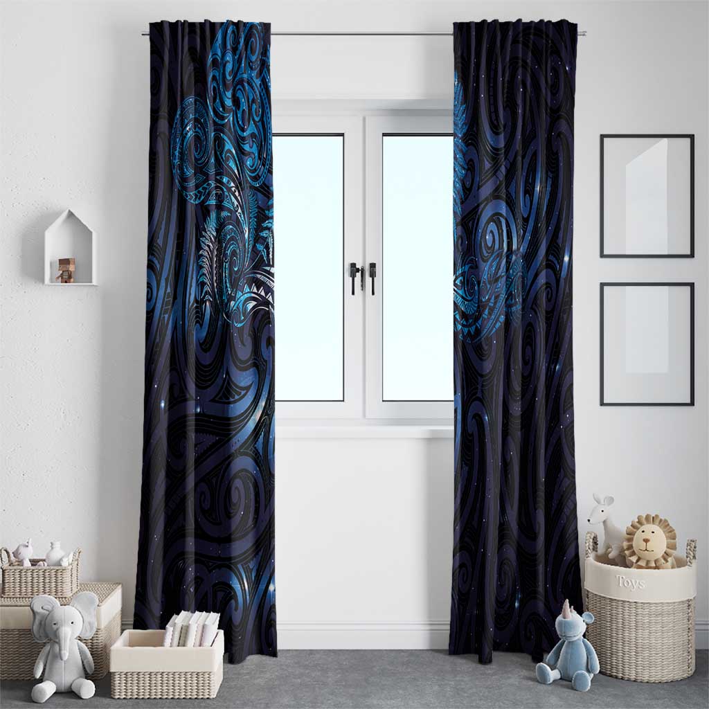 New Zealand New Year-Matariki Window Curtain Aotearoa Maori Tattoo Galaxy Sky