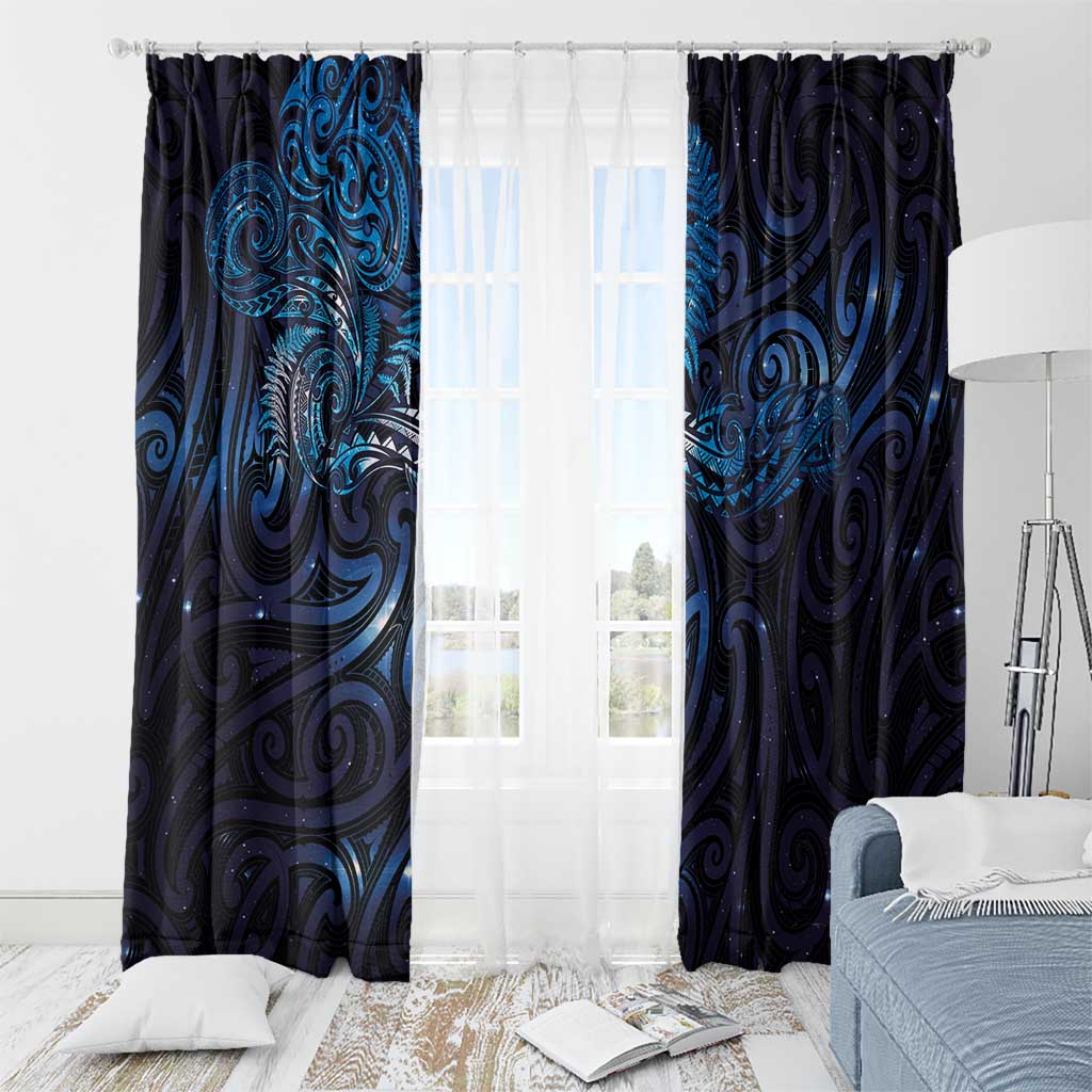 New Zealand New Year-Matariki Window Curtain Aotearoa Maori Tattoo Galaxy Sky