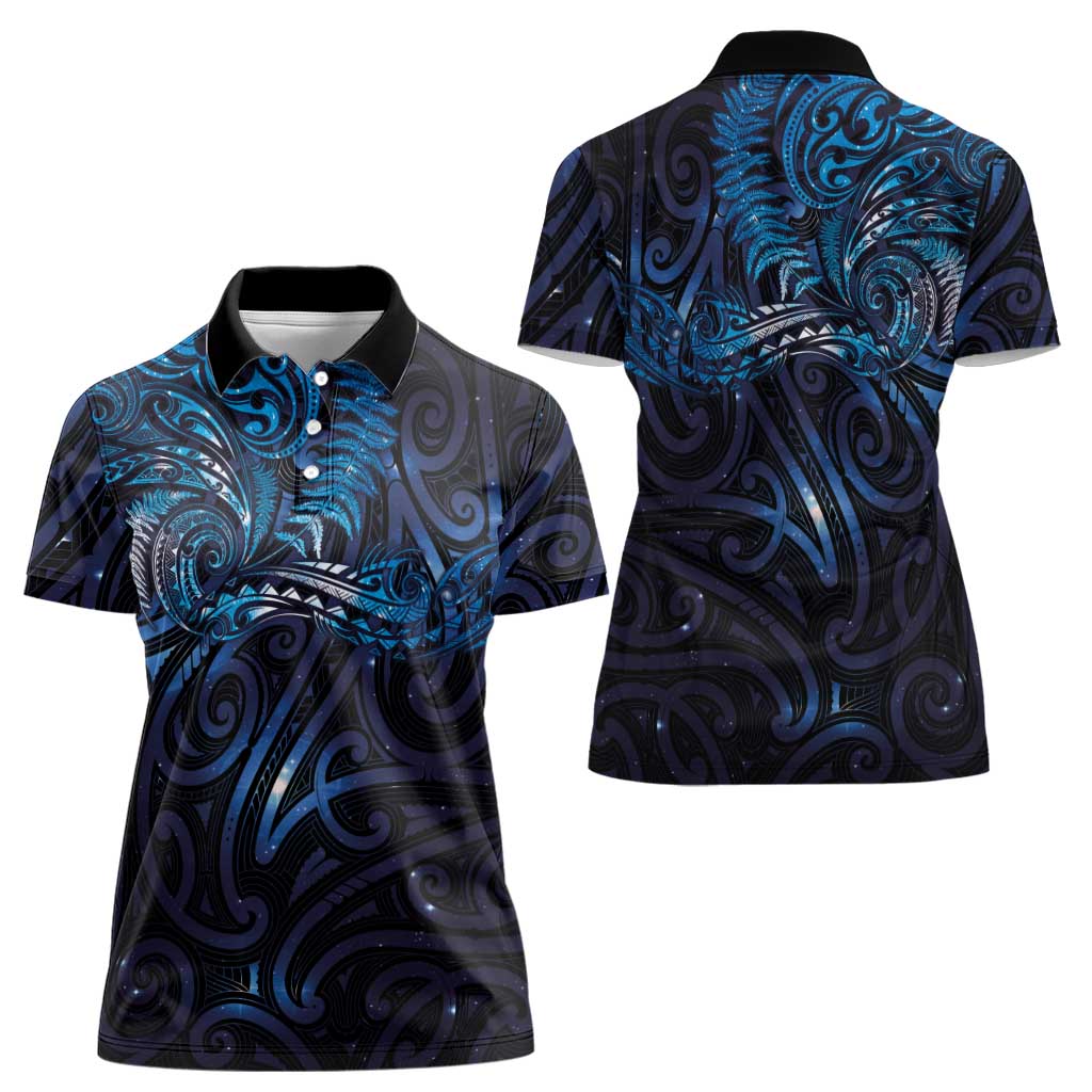 New Zealand New Year-Matariki Women Polo Shirt Aotearoa Maori Tattoo Galaxy Sky