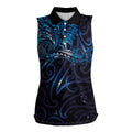 New Zealand New Year-Matariki Women Sleeveless Polo Shirt Aotearoa Maori Tattoo Galaxy Sky