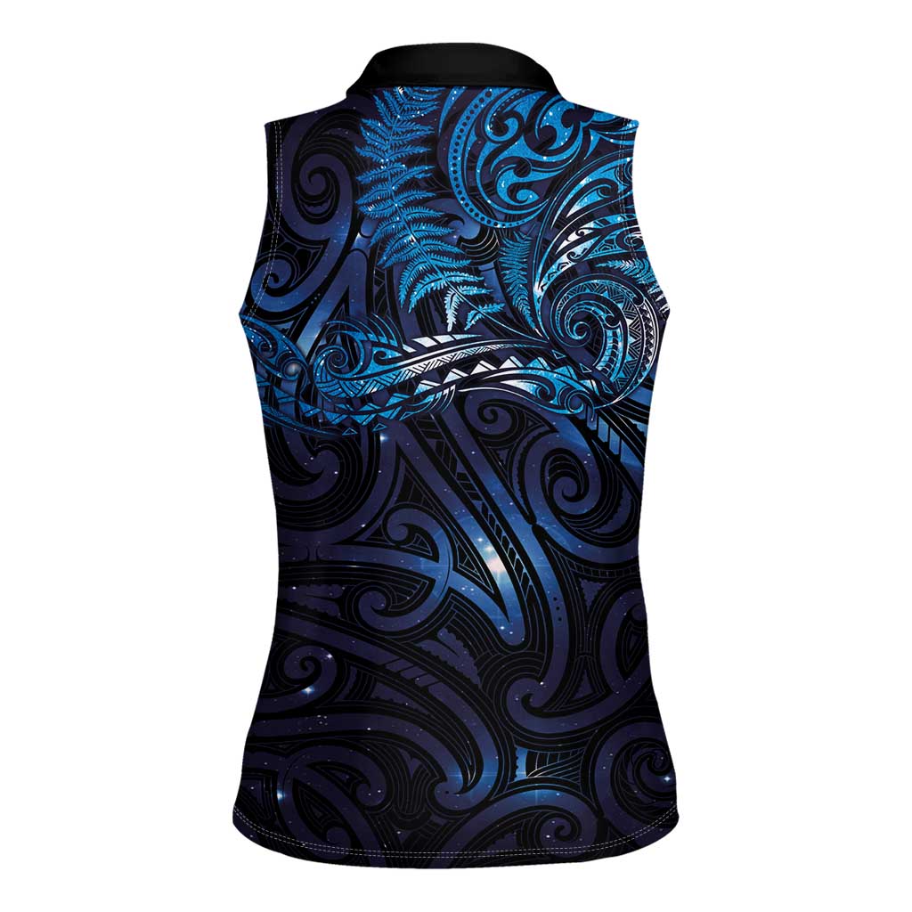 New Zealand New Year-Matariki Women Sleeveless Polo Shirt Aotearoa Maori Tattoo Galaxy Sky
