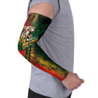 Aotearoa One Love Arm Sleeves Reggae Lion with Kakahu Huruhuru