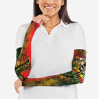 Aotearoa One Love Arm Sleeves Reggae Lion with Kakahu Huruhuru