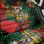 Aotearoa One Love Back Car Seat Cover Reggae Lion with Kakahu Huruhuru