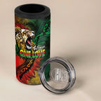 Aotearoa One Love 4 in 1 Can Cooler Tumbler Reggae Lion with Kakahu Huruhuru