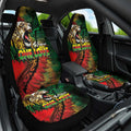 Aotearoa One Love Car Seat Cover Reggae Lion with Kakahu Huruhuru