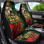 Aotearoa One Love Car Seat Cover Reggae Lion with Kakahu Huruhuru
