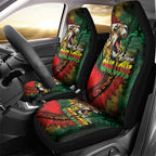 Aotearoa One Love Car Seat Cover Reggae Lion with Kakahu Huruhuru