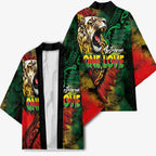 Aotearoa One Love Kimono Reggae Lion with Kakahu Huruhuru