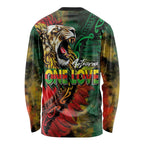 Aotearoa One Love Long Sleeve Shirt Reggae Lion with Kakahu Huruhuru