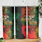 Aotearoa One Love Skinny Tumbler Reggae Lion with Kakahu Huruhuru