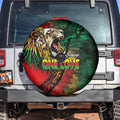 Aotearoa One Love Spare Tire Cover Reggae Lion with Kakahu Huruhuru