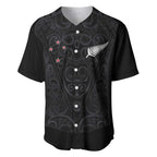 Custom Aotearoa Rugby Baseball Jersey Fern Blacks-Traditional Maori Motifs Design