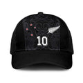 Custom Aotearoa Rugby Baseball Net Cap Fern Blacks-Traditional Maori Motifs Design