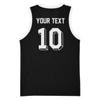 Custom Aotearoa Rugby Basketball Jersey Fern Blacks-Traditional Maori Motifs Design