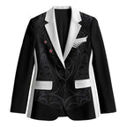Custom Aotearoa Rugby Blazer Fern Blacks-Traditional Maori Motifs Design