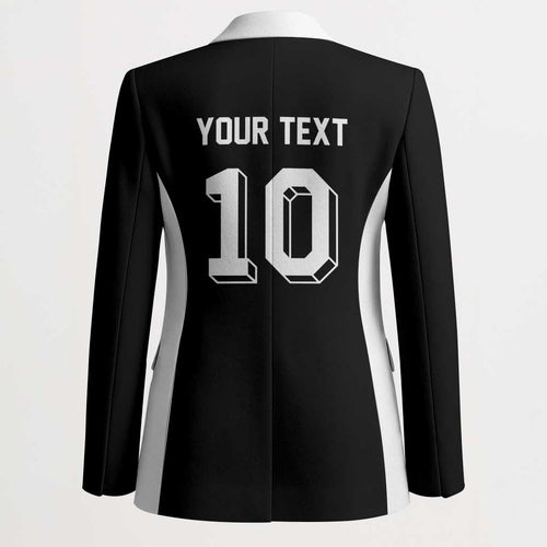 Custom Aotearoa Rugby Blazer Fern Blacks-Traditional Maori Motifs Design
