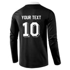 Custom Aotearoa Rugby Button Sweatshirt Fern Blacks-Traditional Maori Motifs Design