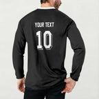 Custom Aotearoa Rugby Button Sweatshirt Fern Blacks-Traditional Maori Motifs Design