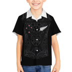 Custom Aotearoa Rugby Hawaiian Shirt Fern Blacks-Traditional Maori Motifs Design
