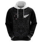 Custom Aotearoa Rugby Hoodie Fern Blacks-Traditional Maori Motifs Design
