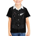 Custom Aotearoa Rugby Kid Hawaiian Shirt Fern Blacks-Traditional Maori Motifs Design