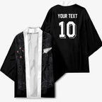 Custom Aotearoa Rugby Kimono Fern Blacks-Traditional Maori Motifs Design