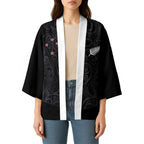 Custom Aotearoa Rugby Kimono Fern Blacks-Traditional Maori Motifs Design