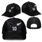 Custom Aotearoa Rugby Mesh Trucker Cap Fern Blacks-Traditional Maori Motifs Design