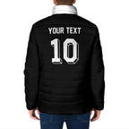 Custom Aotearoa Rugby Padded Jacket Fern Blacks-Traditional Maori Motifs Design