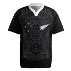 Custom Aotearoa Rugby Rugby Jersey Fern Blacks-Traditional Maori Motifs Design