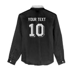 Custom Aotearoa Rugby Women Casual Shirt Fern Blacks-Traditional Maori Motifs Design