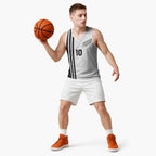 Custom New Zealand Football Basketball Jersey Silver Fern and Maori Tribal Black White Half Sporty Style