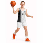 Custom New Zealand Football Basketball Jersey Silver Fern and Maori Tribal Black White Half Sporty Style