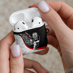 Personalised Aotearoa Lawn Bowls AirPods Case Maori Warrior and Silver Fern Sporty Style