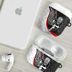 Personalised Aotearoa Lawn Bowls AirPods Case Maori Warrior and Silver Fern Sporty Style
