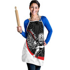 Personalised Aotearoa Lawn Bowls Apron Maori Warrior and Silver Fern Sporty Style