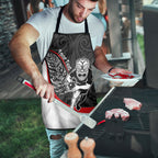 Personalised Aotearoa Lawn Bowls Apron Maori Warrior and Silver Fern Sporty Style
