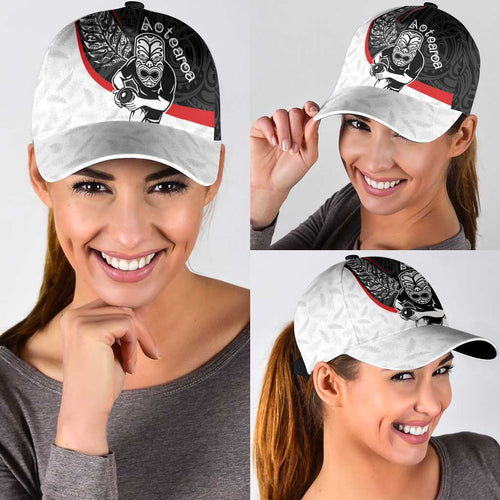 Aotearoa Lawn Bowls Classic Cap Maori Warrior and Silver Fern Sporty Style