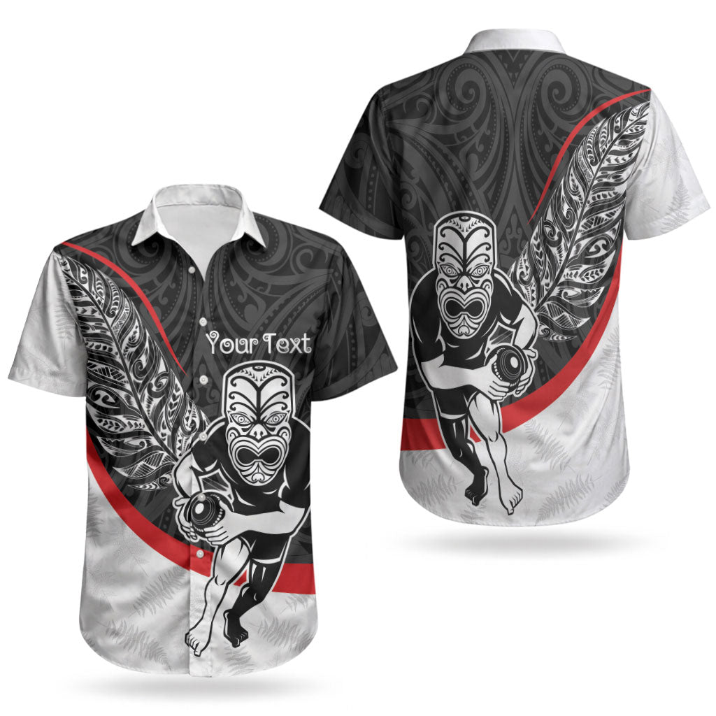 Personalised Aotearoa Lawn Bowls Couples Matching Summer Maxi Dress and Hawaiian Shirt Maori Warrior and Silver Fern Sporty Style